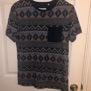 Aztec print tee
